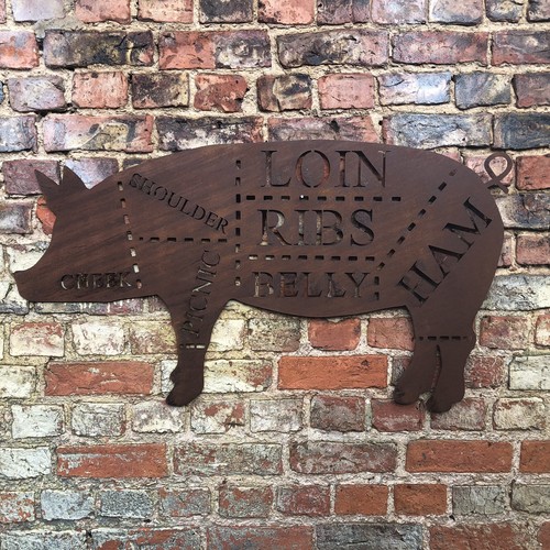 Rusty butchers wall art - rusty,