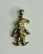 9ct Solid Gold CZ Jester /