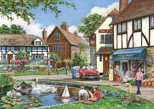 House puzzles busy day - puzzles,