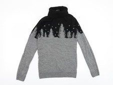 Mens UK Size L Boohoo Grey