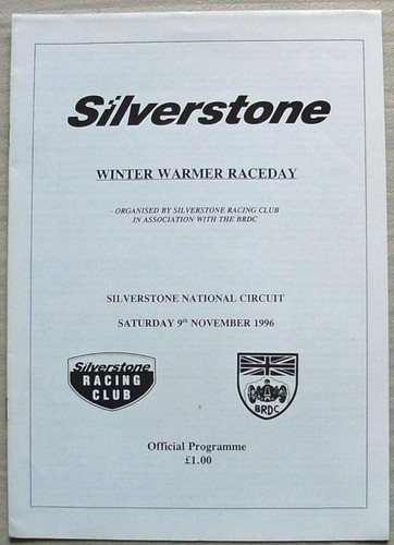 Silverstone nov 1996 - silverstone,