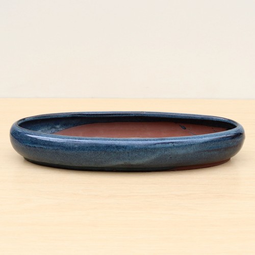 Inch blue glazed shallow - 12,