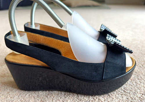 Hobbs black suede slingback - black,