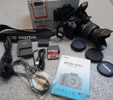 Boxed Canon EOS 400D 10.1MP Digital SLR Camera -Black, with EF-S 18-55mm Lens