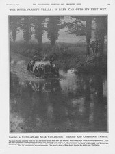 Inter Varsity Motor Reliability Trials near Watlington - Vintage Print 1930