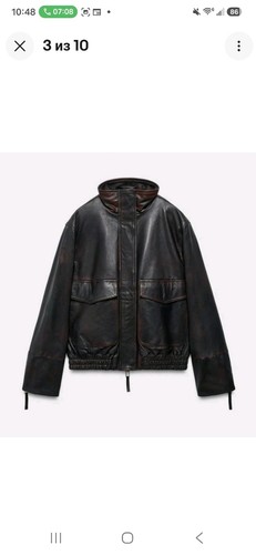 Zara 100 leather - zara, bomber