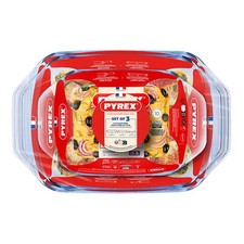 Pyrex 3 Piece Roaster Set