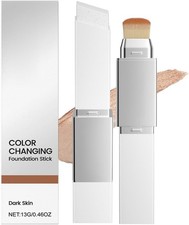 2 in 1 Color Changing Foundation Stick with Detachable Brush,Korean Foundation S
