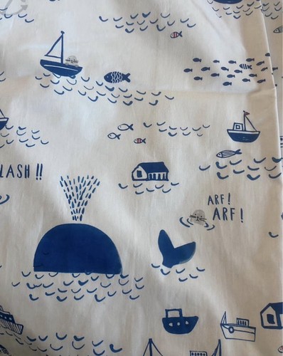 Nautical print lined pencil - lined,