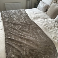 Kylie Minogue Collection throw in grey  Fully Sequinned Throw