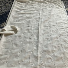 Single - Sheer Elegance  Voile Panel Ivory With Tie-back 152cmW X 228cmL