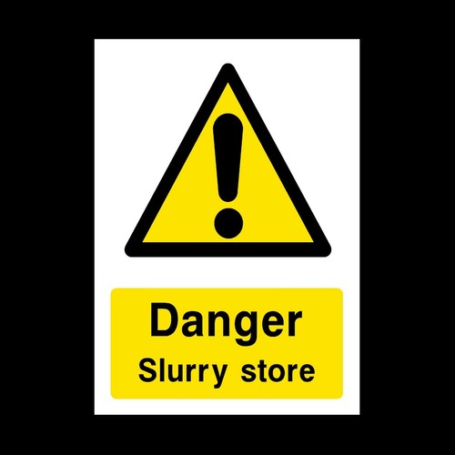 Danger slurry store - danger,