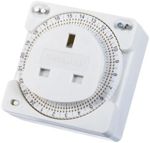 Plug timer switch white 24 - switch,