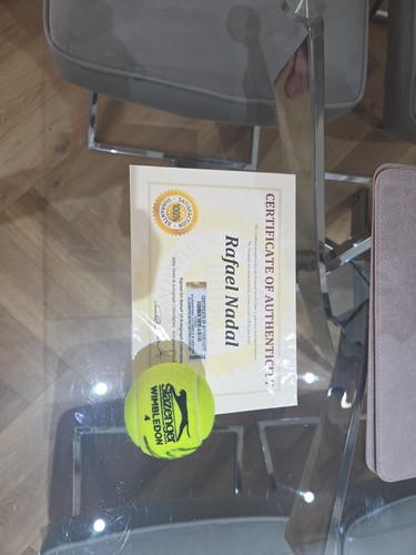 Rafael nadal signed - nadal, wimbeldon