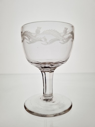 Antique thistle glass 19th - antique,
