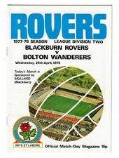 Blackburn Rovers - 1977-78 -
