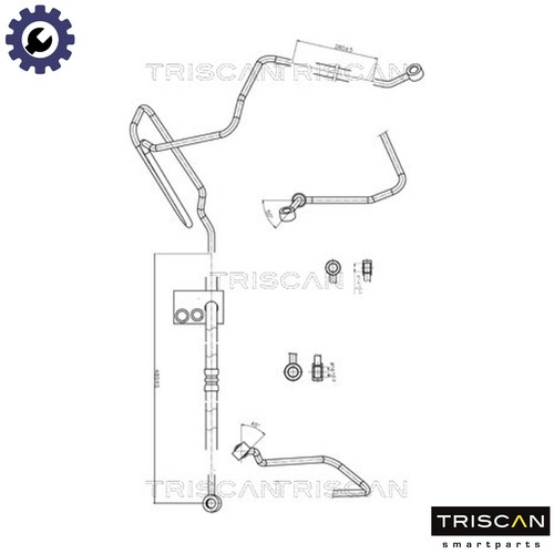 Hydraulic hose steering 8516 - hydraulic,