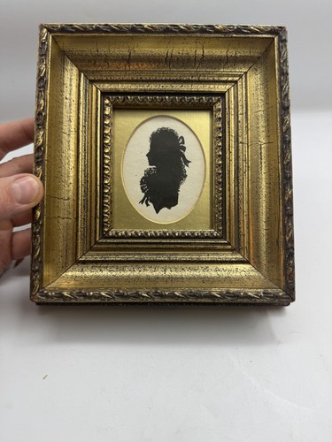 Antique painted silhouette - antique,