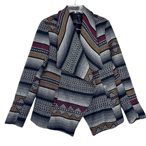 Open front wrap jacket - open,