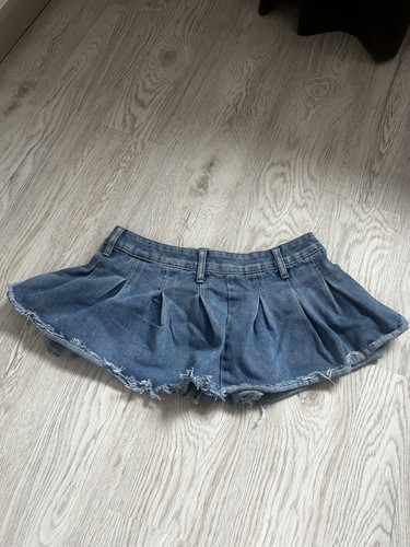 Shein blue denim - rara, ruffle