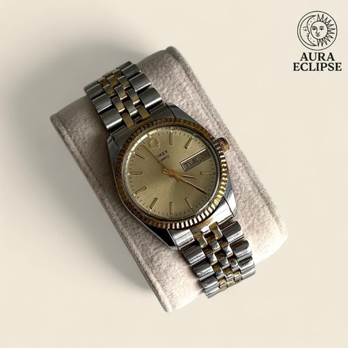 Vintage timex two - q, two-tone