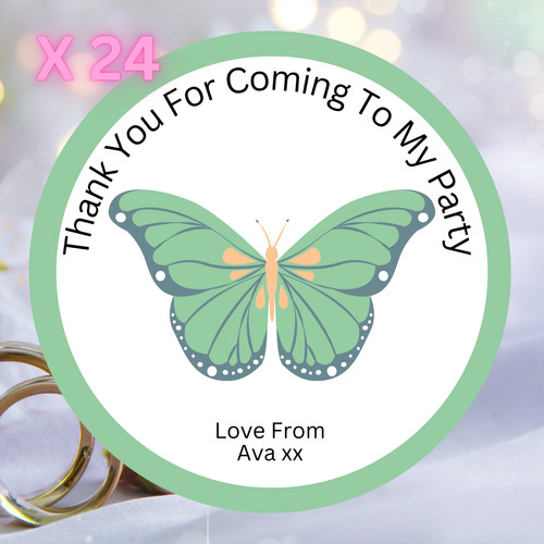 Green butterfly personalised - butterfly,
