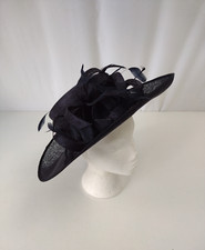 Large Brim Ascot Hat Black