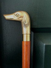 Vintage Wood & Brass Greyhound