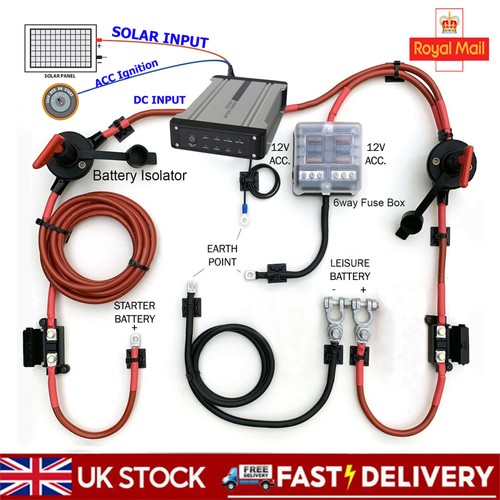 Dual battery charger - to, dc