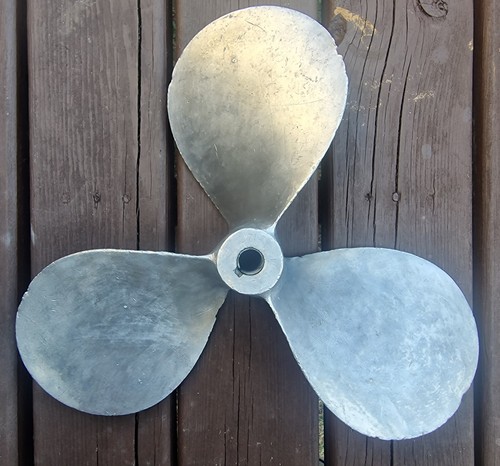 Aluminium boat propeller - aluminium,