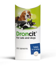 4 x Droncit Tapeworm Worming Tablets, fast effective For Dogs and Cats 50mg