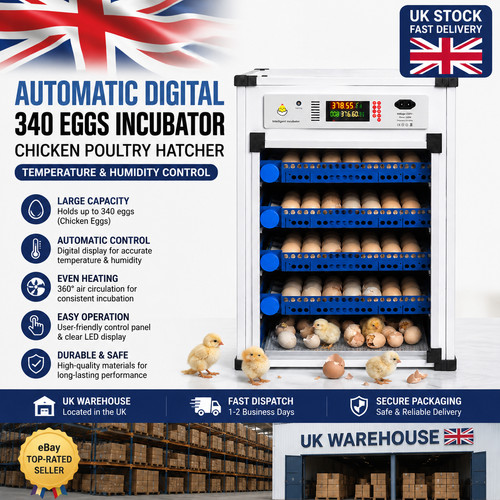 Automatic 340 egg incubator - 340,