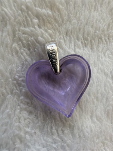 Vintage lalique coeur - coeur, purple