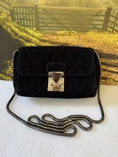Topshop Suede Black Crossbody