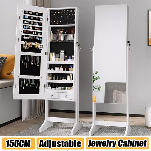 156cm tall free stand mirrored - 156cm,
