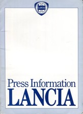 Lancia Prisma 1500 and 1600 UK market Press Kit 1983