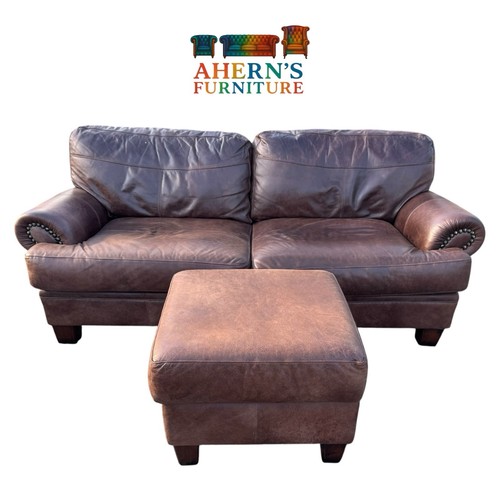 Brown leather john lewis - brown,