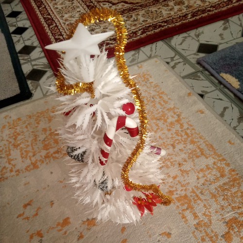 Vintage plastic christmas tree - plastic,