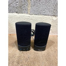 Pair of Fujitsu Siemens Soundsystem 2.0 Multimedia Speaker System Black for PC