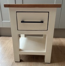 Solid oak bedside table - table, with