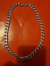 Solid Sterling Silver 925 Mens Chain Necklace Heavy 3 Plus Ounces 94gram