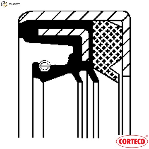 Shaft seal manual transmission - seal,