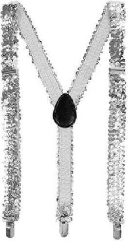 Adult size silver sequin - size,