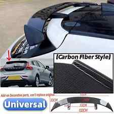 Universal Carbon Fiber Style Rear Roof Spoiler Boot Wing For Volvo V40 2012-2019