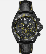 New Tag Heuer Formula 1 X Senna CAZ101AJ.FC6487 43mm Black & Yellow Mens Watch