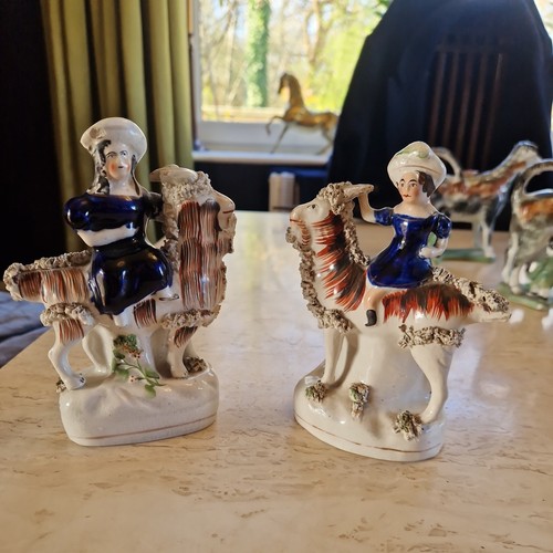 Antique pair staffordshire - of,
