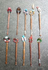 10 Vintage Mixed Wooden Lace