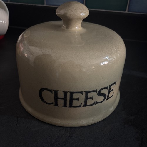 Vintage pottery cheese cloche - pottery,