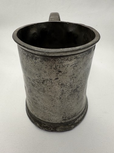 Antique pewter tankard 1685 - pewter,