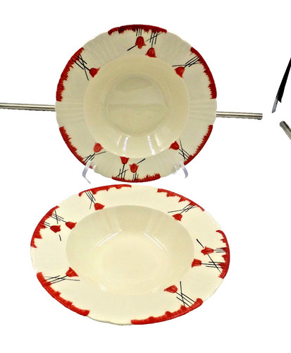 Myott england pair rimmed - myott, of